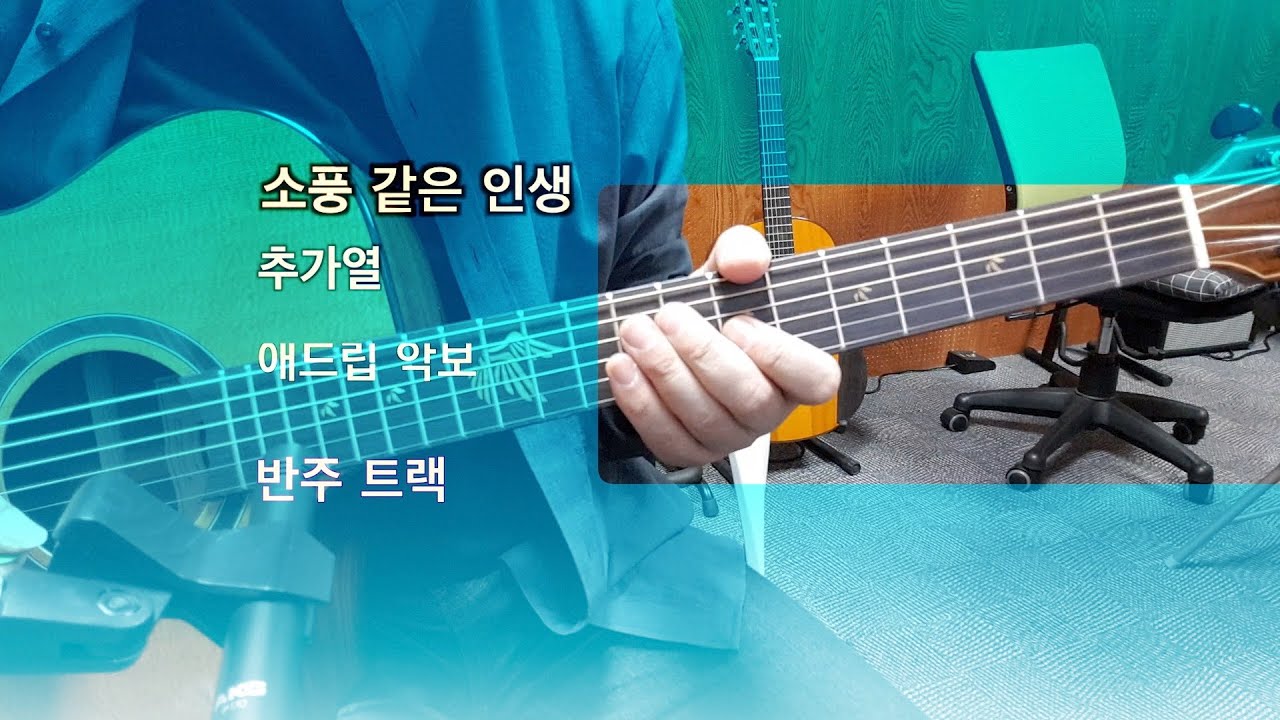 [악보][반주트랙]추가열 - 소풍 같은 인생 기타 애드립