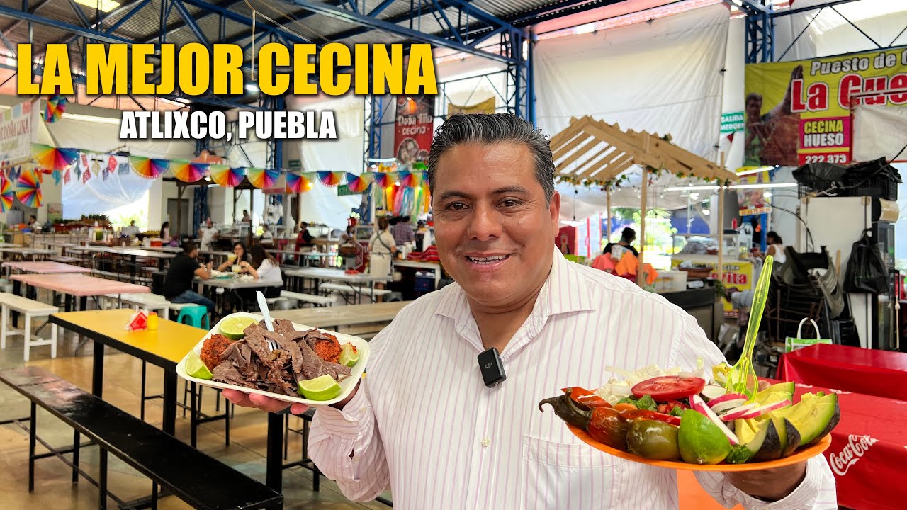 La MEJOR CECINA del MUNDO 😱 | Atlixco, Pueblo Mágico ¿Qué Comer en Puebla?🇲🇽