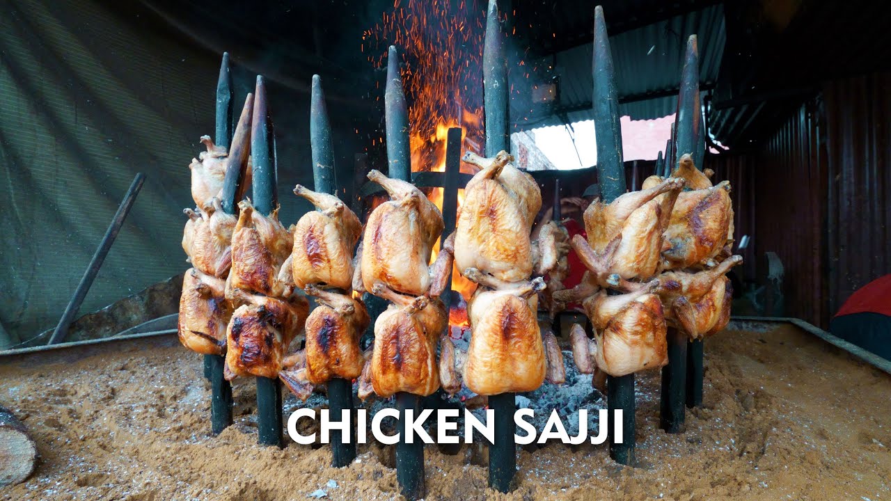 Kabul Chicken Sajji Jaipur | Unique Recipe Of Chicken Sajji | Chicken AL Faham | Jaipur Street Food
