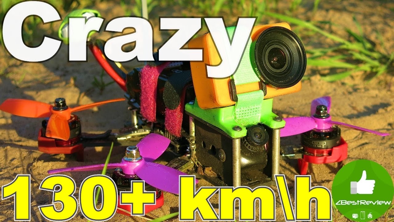 ✔ Crazy FPV Drone RC180 V2 - 130+ km\h! Max speed at Race!