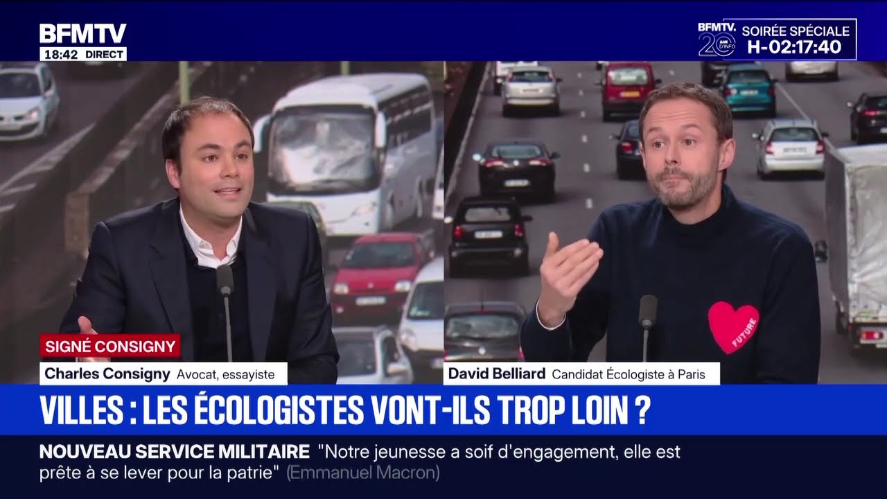 David Belliard face à Consigny sur BFM le 27 novembre