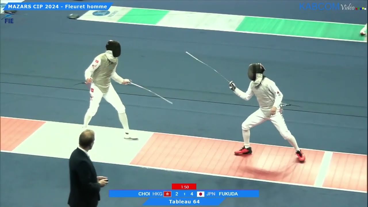 Paris World Cup 2024 SMF - L64 - Ryan Choi HKG v Fukuda Ryosuke JPN