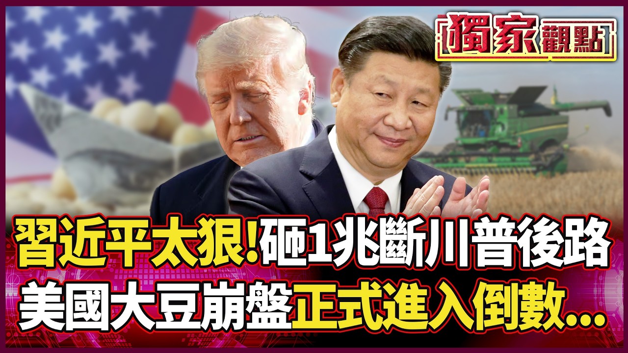 習近平太狠了！砸1兆種大豆斷川普後路 美國農產崩盤正式進入倒數... #獨家觀點 #環球大戰線  #寰宇全視界@環球大戰線