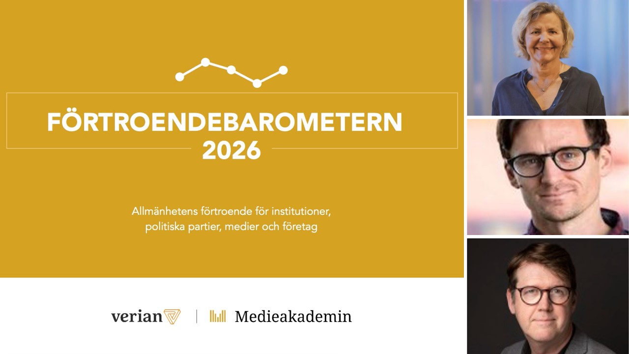 Förtroendebarometern 2026 | Medieakademin
