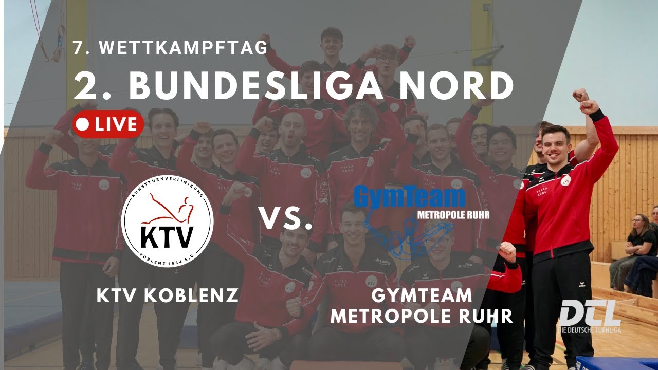 LIVE | 2. Bundesliga NORD: KTV Koblenz - GymTeam Metropole Ruhr
