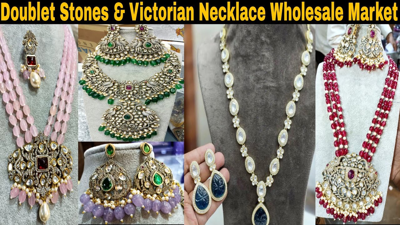 Doublet Stones And Victorian Necklace Wholesale Market | Jewellery Wholesale Market ||