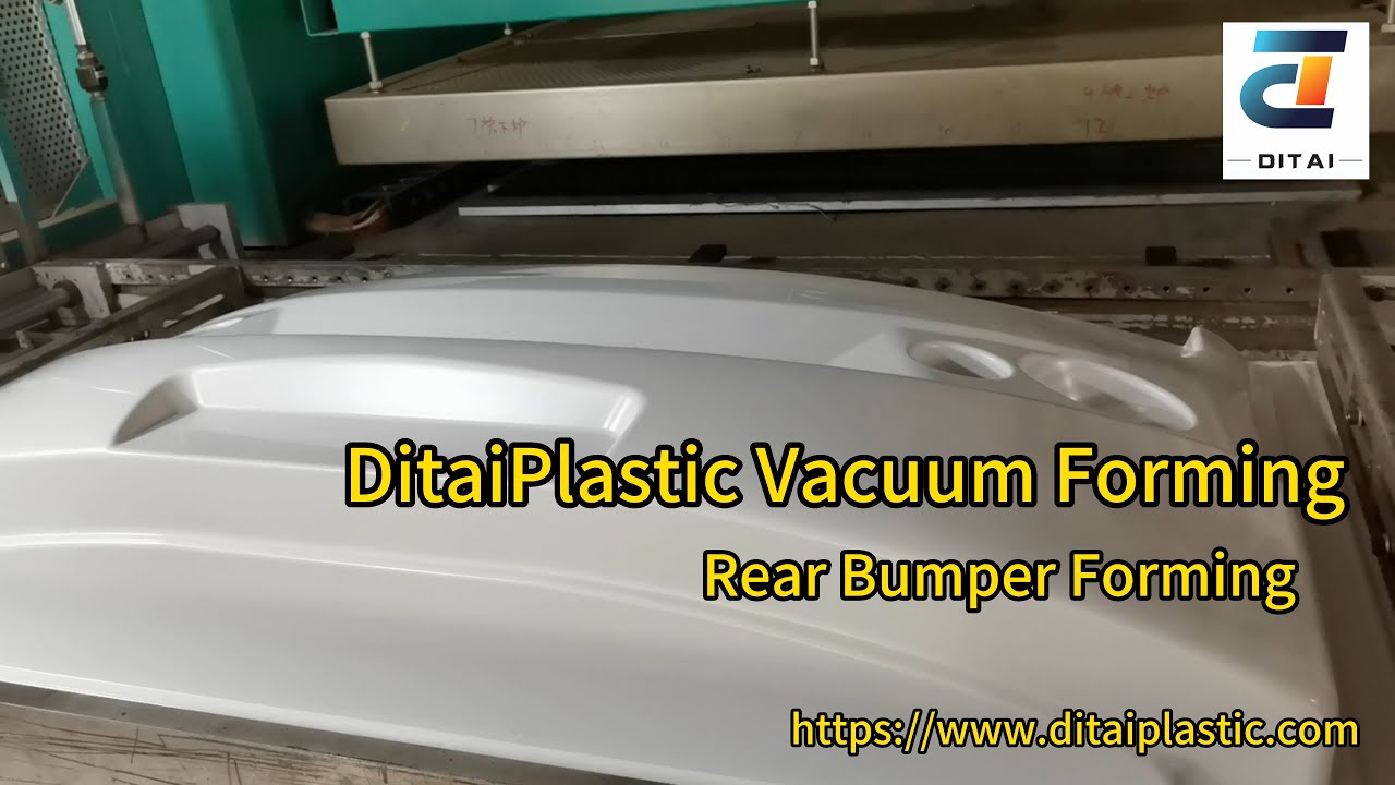 vacuum forming process golf car rear bumper forming