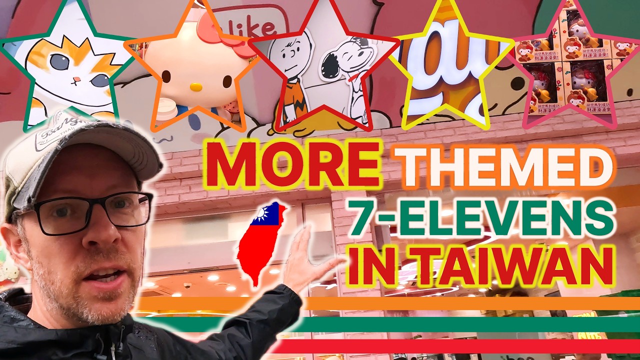 I Found 5 MORE Unreal Themed 7-Elevens in Taipei! 🇹🇼