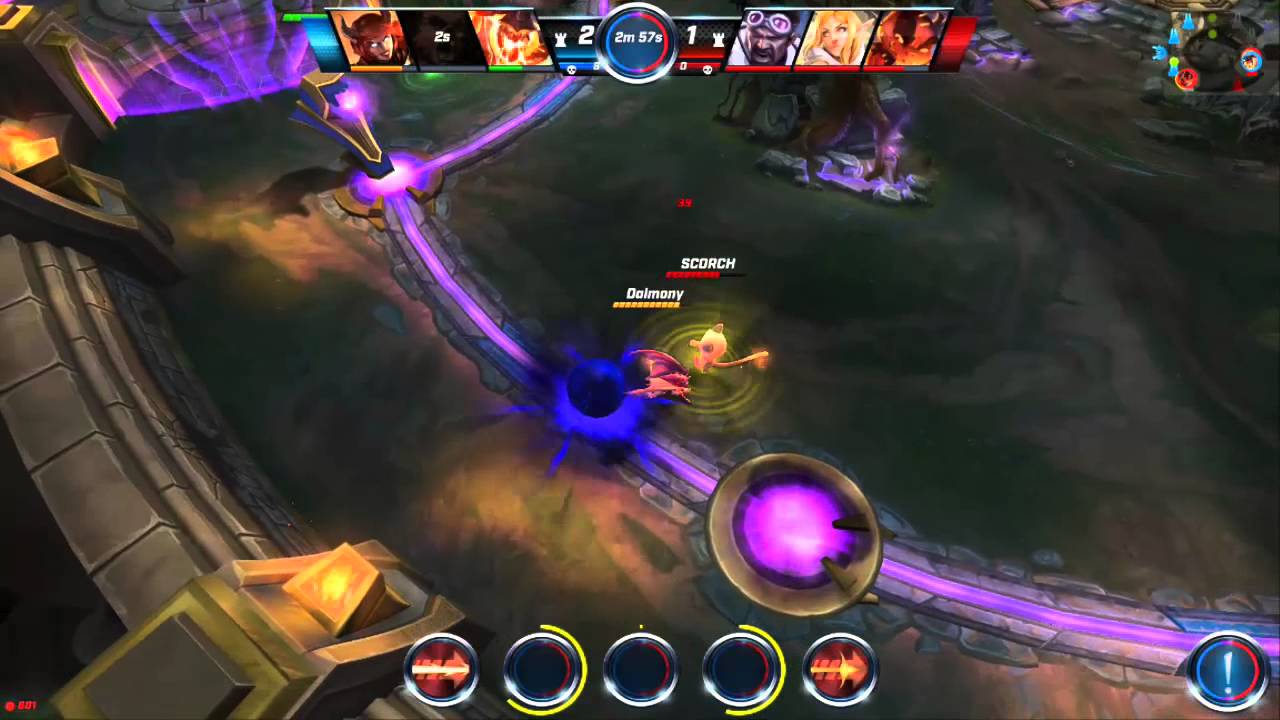 Call of Champions Mobile MOBA gameplay: Mage Class
