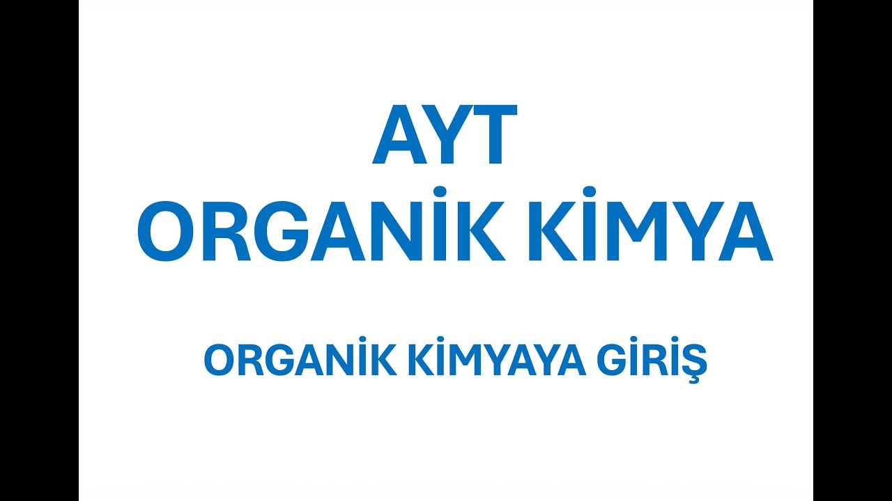 ORGANİK GİRİŞ