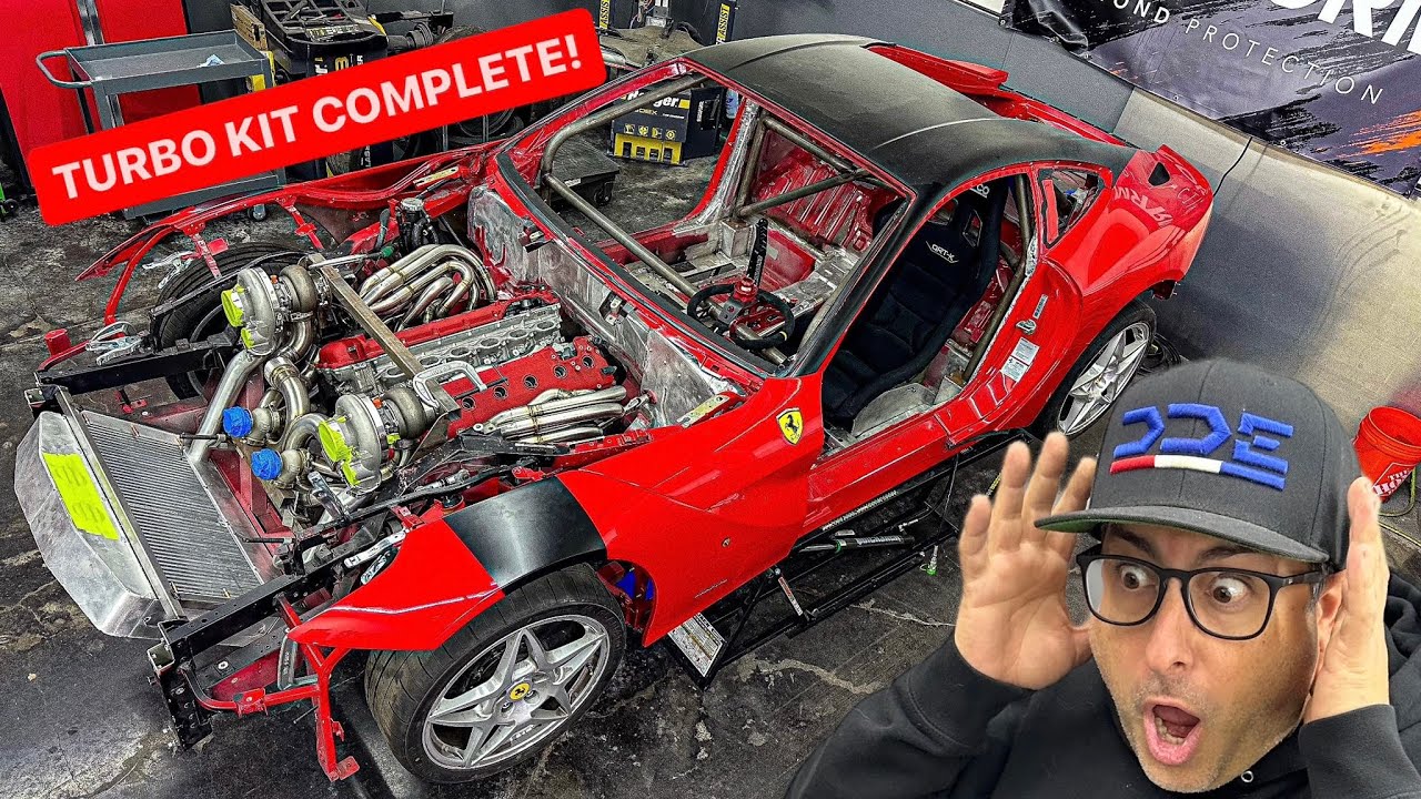 ITS DONE! COMPLETING 1500HP FERRARI V12 TWIN TURBO KIT