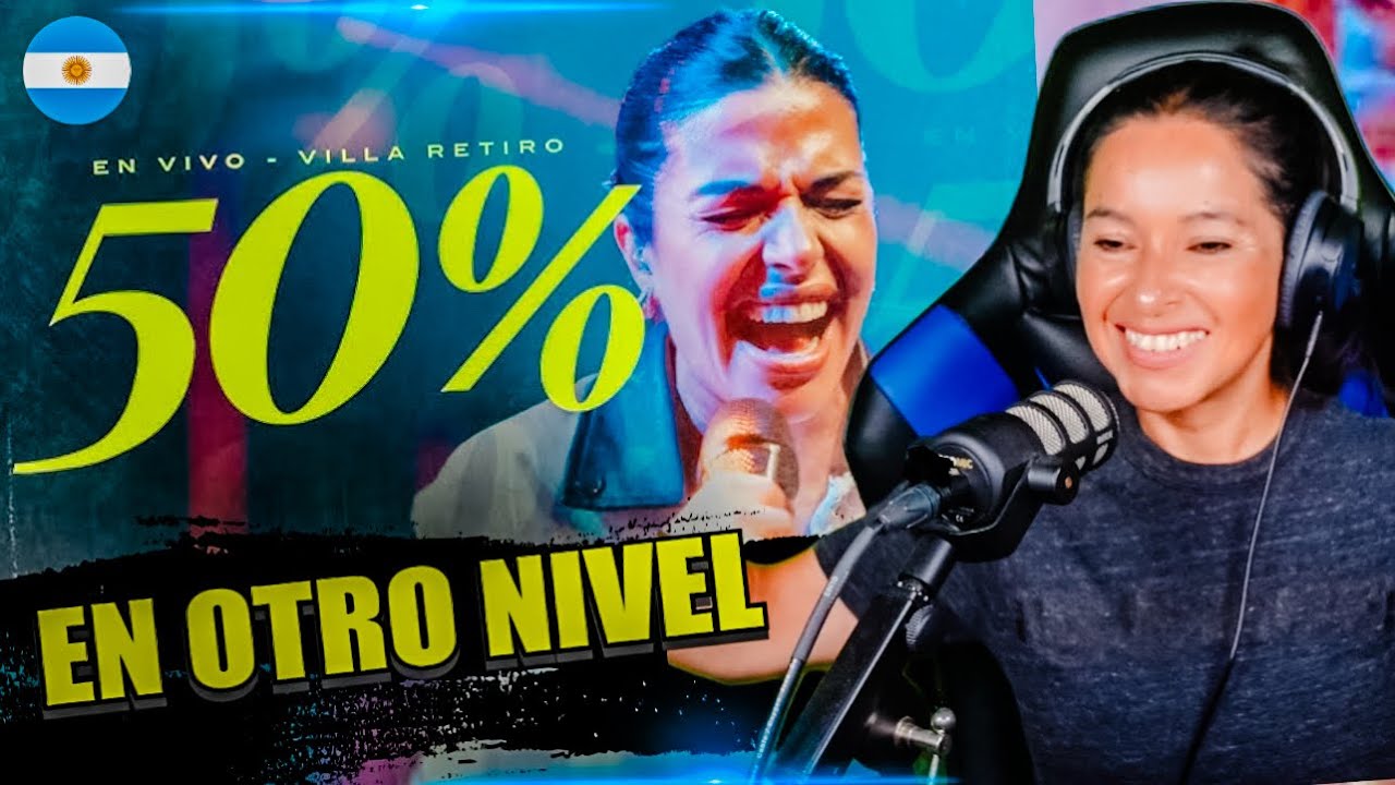 REACCIÓN a EUGENIA QUEVEDO - 50% (en vivo) y LA BANDA DE CARLITOS