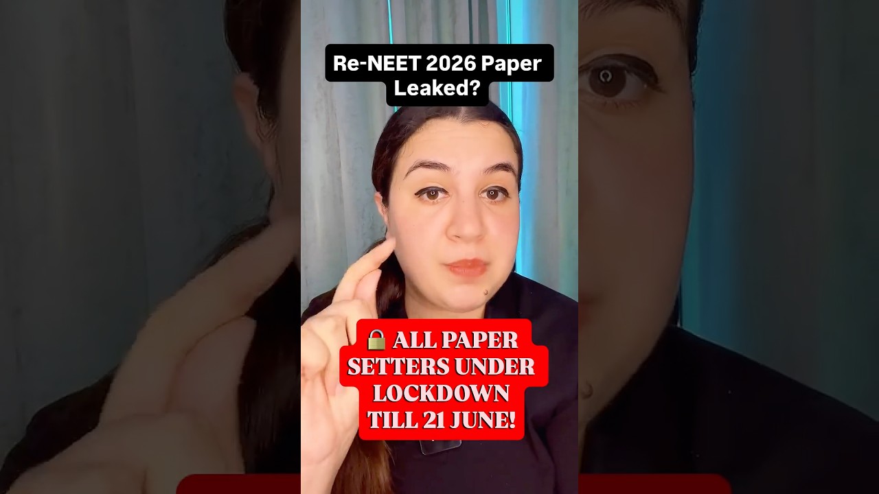 🚨 NEET 2026 Latest Update: Paper Setters Kept at Secure Location Till Exam! #reneet #ntaupdate
