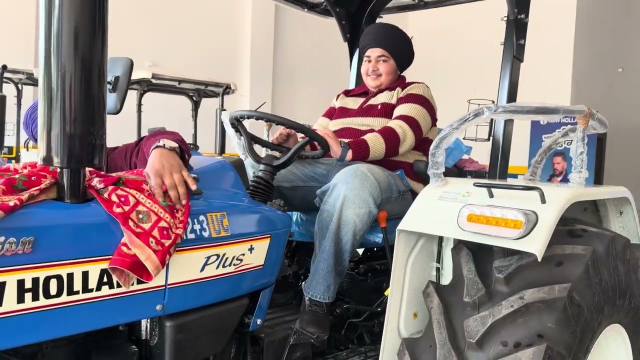 Navs tractor d delivery😍yash bnya tractor pilot 🧑‍✈️ sara priwar khush pura! Waheguru na dita saab🙏🏻