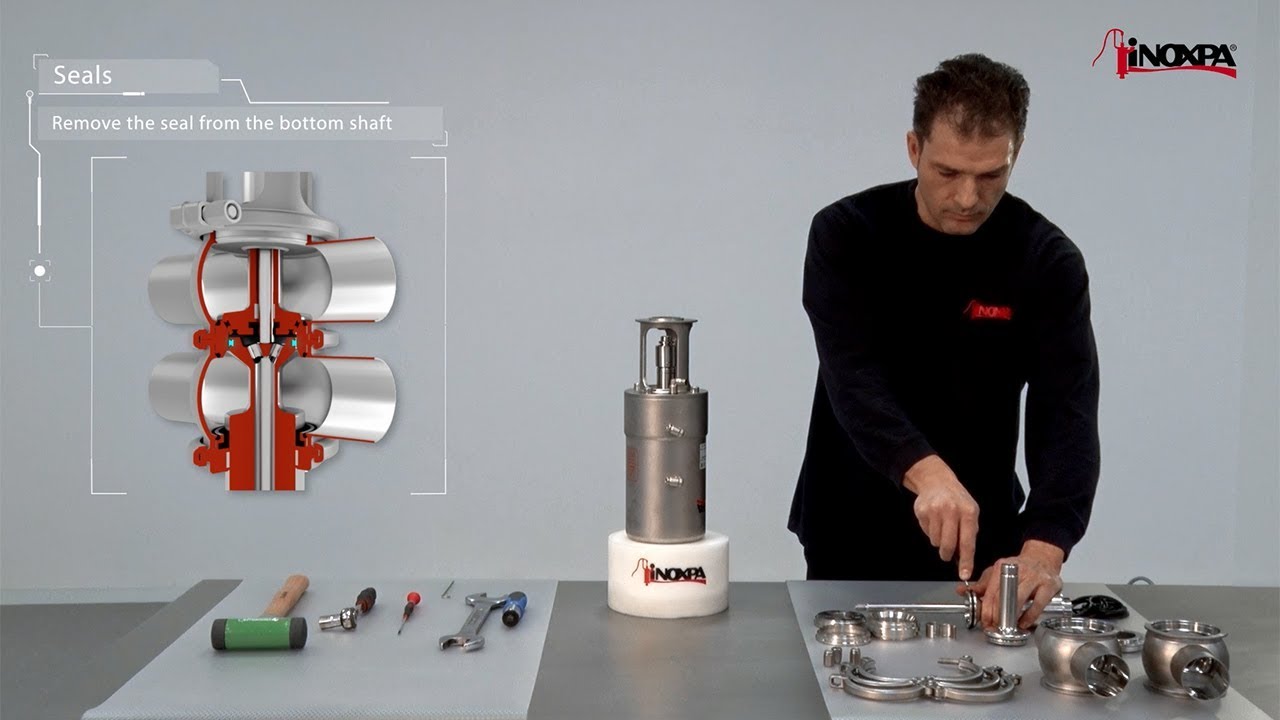 INOXPA P-TYPE SEAT VALVE DISASSEMBLY