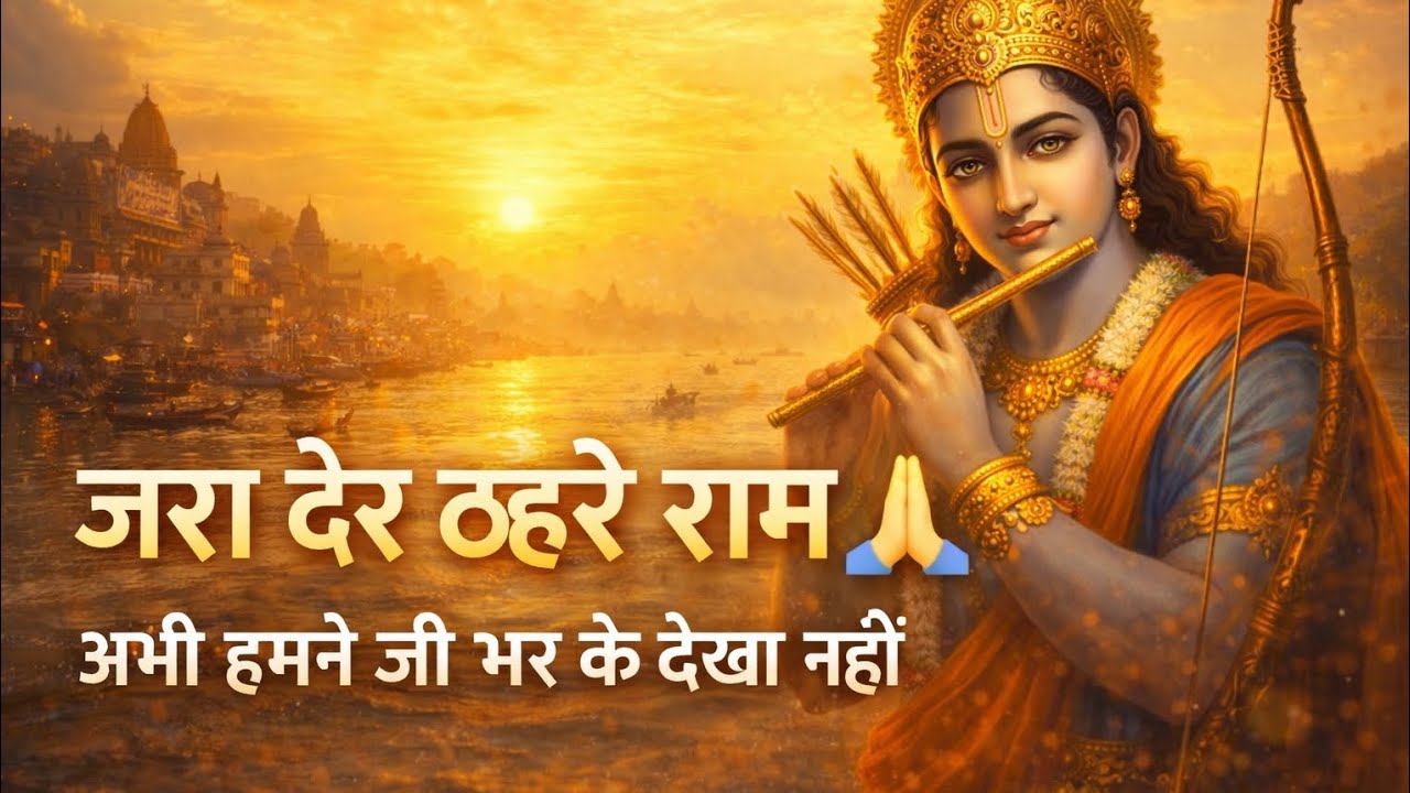 जरा देर ठहरो राम 🙏 | Emotional Ram Bhajan | Ayodhya Bhakti Song | Jai Shree Ram