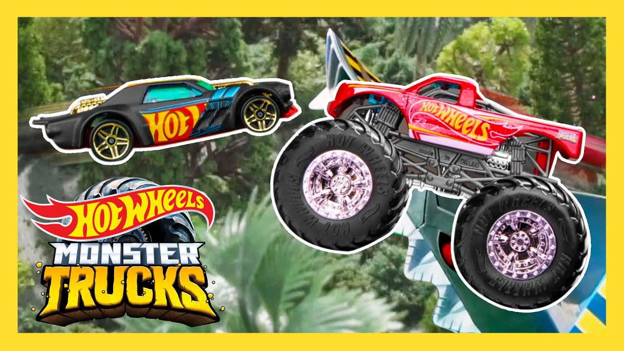 Epic Beach Loop Challenge on Monster Trucks Tournament of Titans! | Monster Trucks | @Hot Wheels