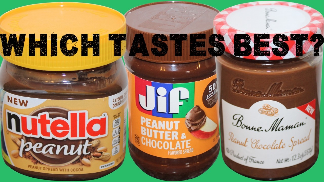 Слепая дегустация: Nutella с арахисом, арахисовое масло с шоколадом JIF, арахисово-шоколадная пас...