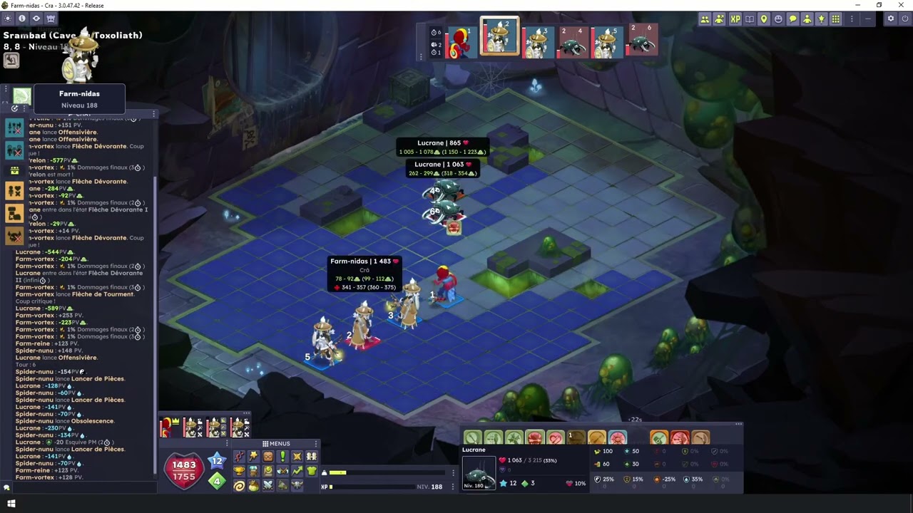 Dofus 3 - Toxoliath circulez misanthrope en team crâ dévorante - Salar 1.