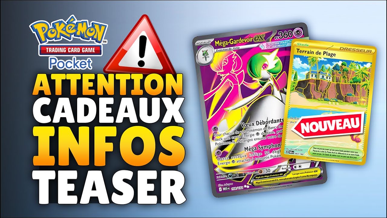 INFOS NOUVEAU TEASER ! CARTES & CADEAUX GRATUITS sur POKÉMON TCG POCKET !