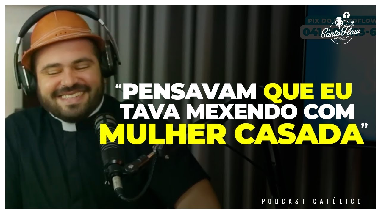 PADRE RONNEY FOI AMEA&Ccedil;ADO DE MORTE | Cortes SantoFlow Podcast | Padre Ronney