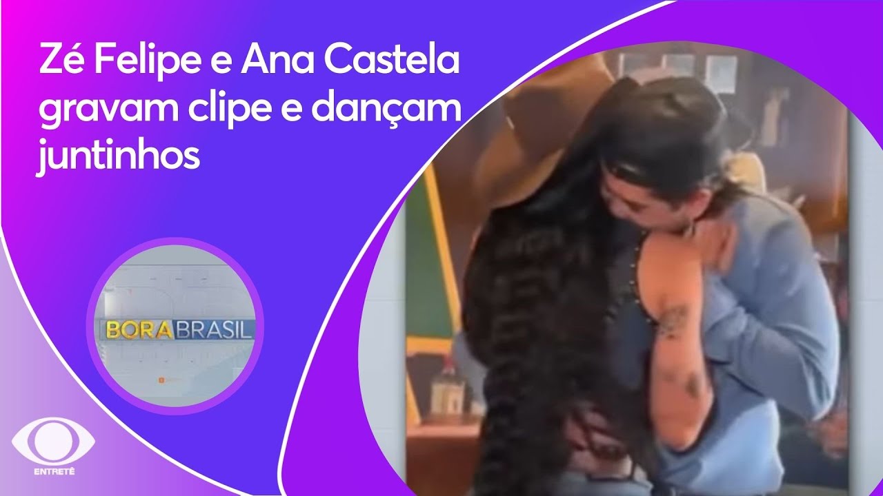 Zé Felipe e Ana Castela gravam clipe e encontram Leonardo | Bora Brasil