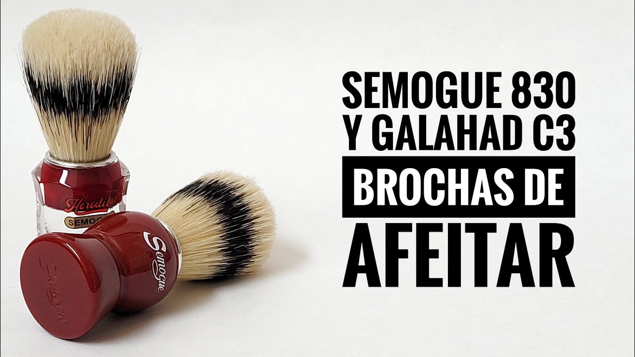 Semogue Galahad C3 y 830 brochas de afeitar
