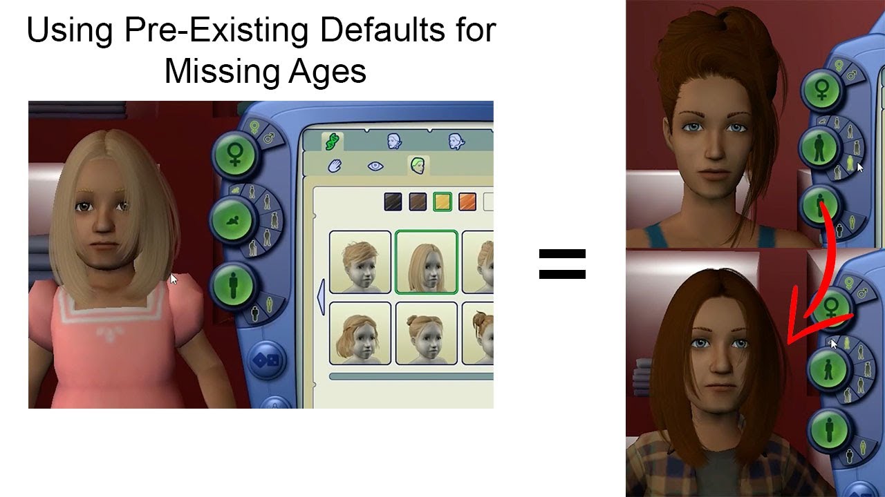 Sim 2: Adding Missing Ages to Defaults using Pre-Existing Defaults
