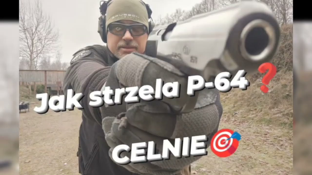 Jak strzela pistolet P-64? Celnie  (CZAK 9x18 Makarov) P64 Broń z PRL