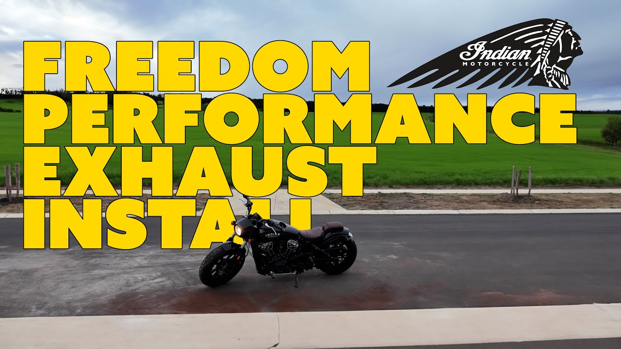 Indian Scout Bobber - Установка выхлопной системы - Freedom Performance Combat