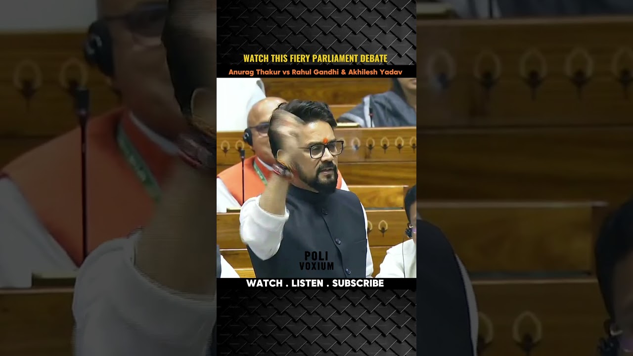 FIERY DEBATE IN PARLIAMENT || ANURAG THAKUR vs RAHUL GANDHI & AKHILESH YADAV || #parliamentdebate