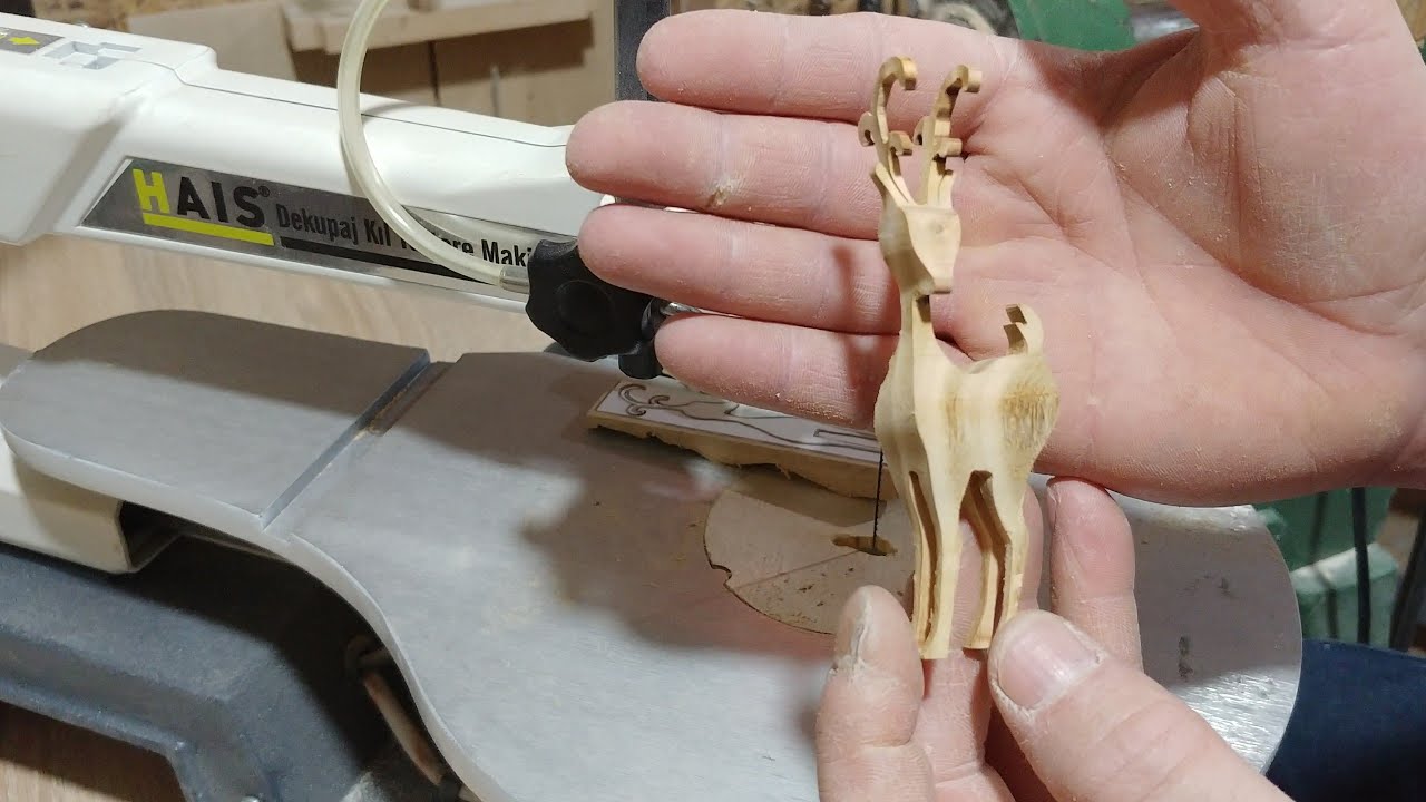 Hais Dekupaj Kıl Testeresi İle 3D Karaca Hekel Yapımı. ( Kiaraz Ağacı ) 