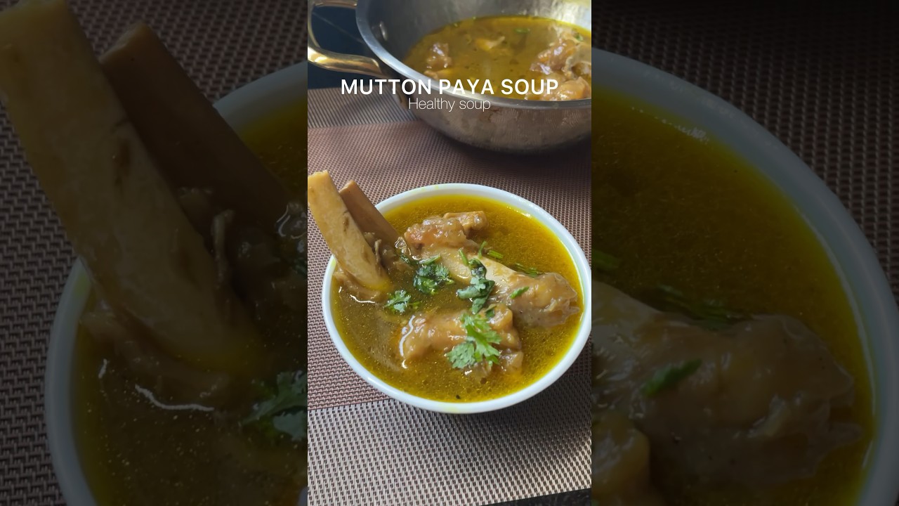 Mutton Paya Soup (Bone Broth) #food #cooking