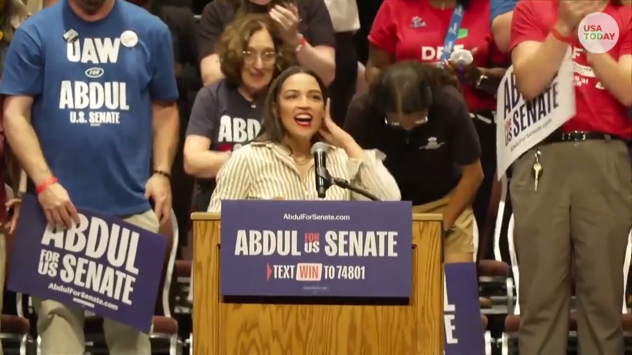 Выступление AOC с критикой заявлений Трампа о выборах и изложение стратегии победы демократов на ...