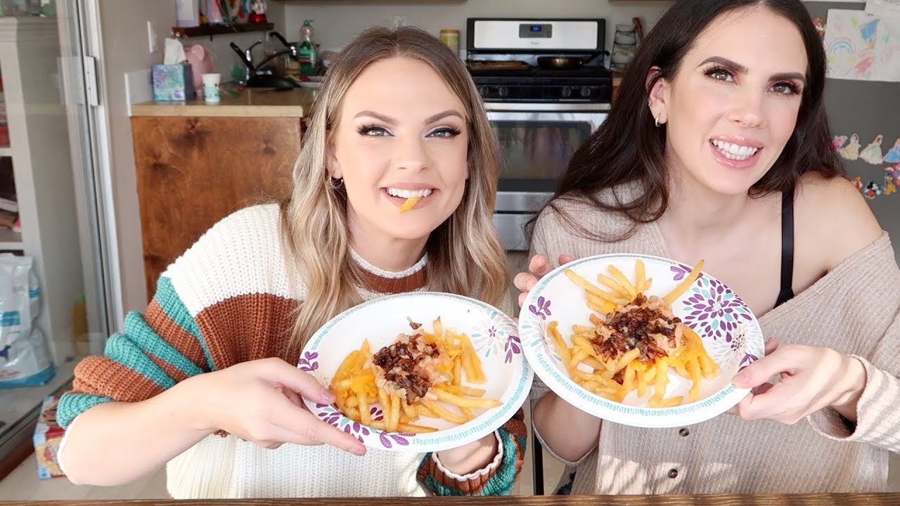 MAKING IN N OUT ANIMAL STYLE FRIES MUKBANG