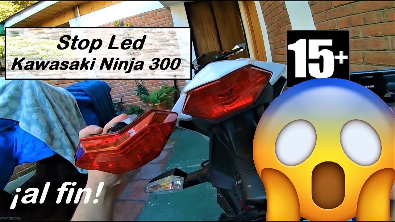 Stop Led para la Ninja (hice chapuses) | Guatemala | Motovlog | Chuy en moto
