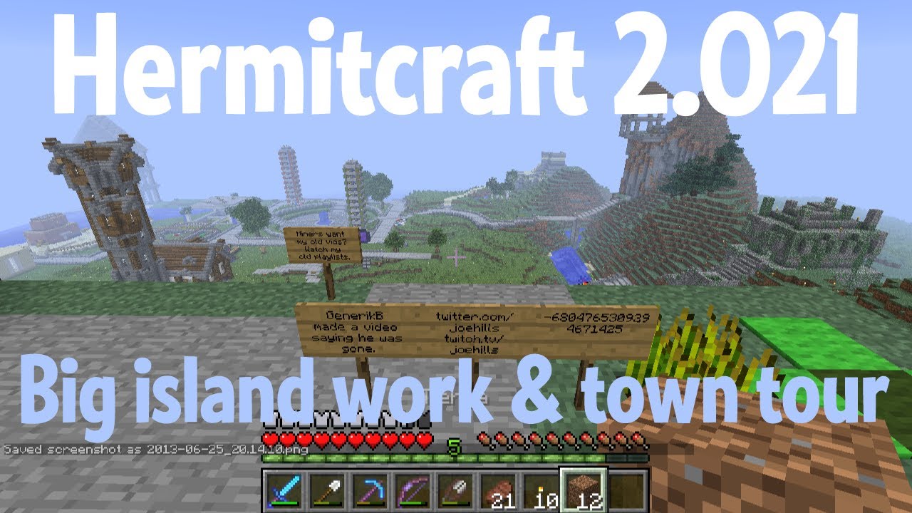 New buildings tour! Island upgrades! - #hermitcraft 2.021