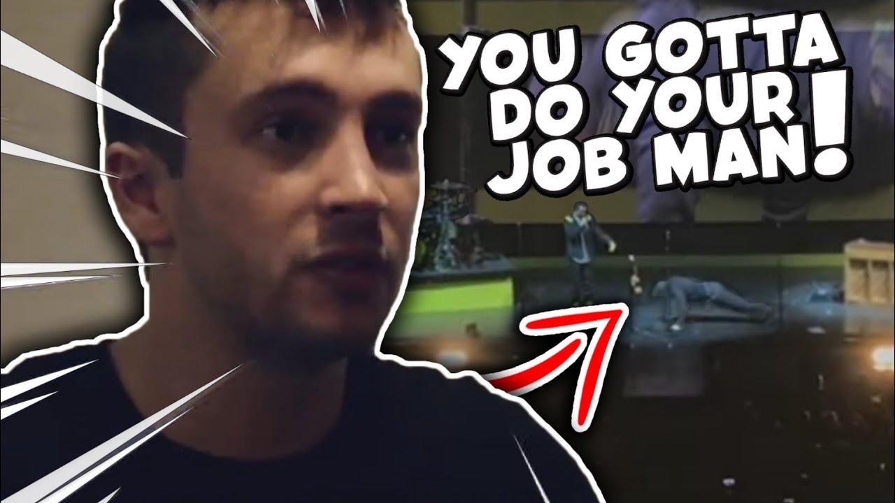 Tyler Joseph gets angry at his crew members (Twenty One Pilots)