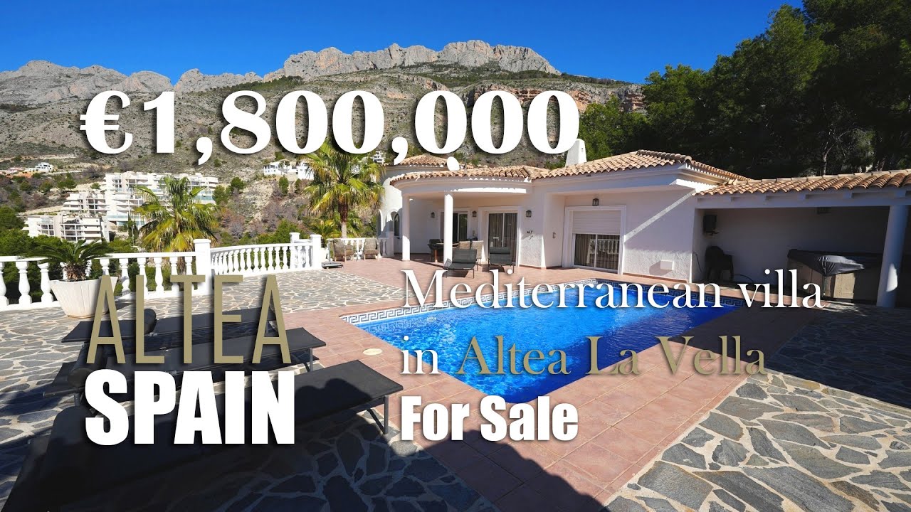 Mediterranean villa in Altea La Vella for sale, located in the province of Alicante, Spain