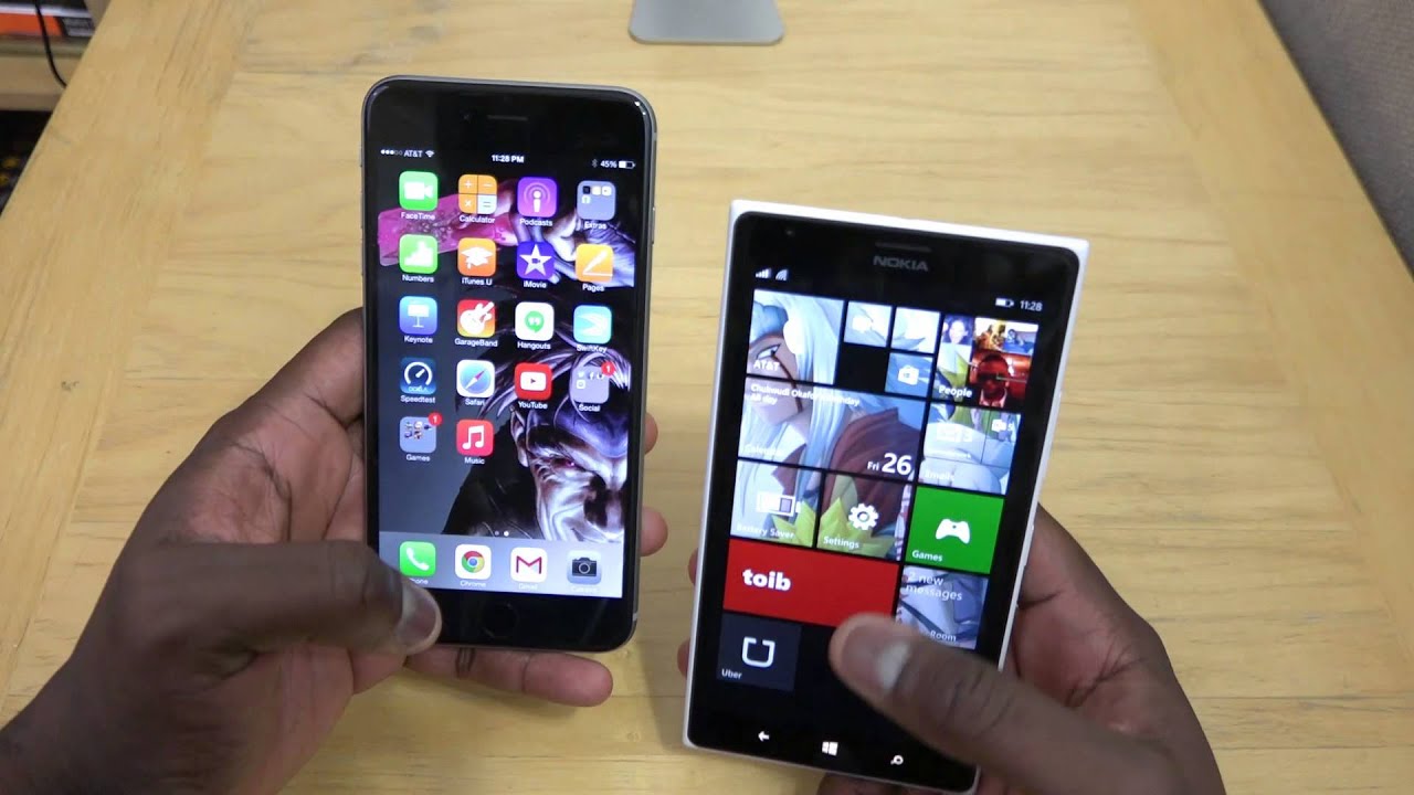 iPhone 6 Plus vs Lumia 1520