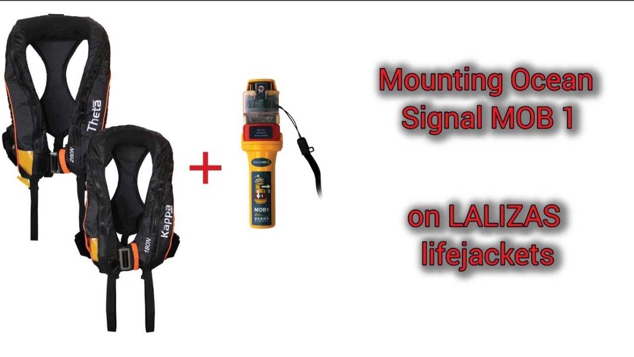 Mounting Ocean Signal MOB 1 on LALIZAS lifejackets_Kappa