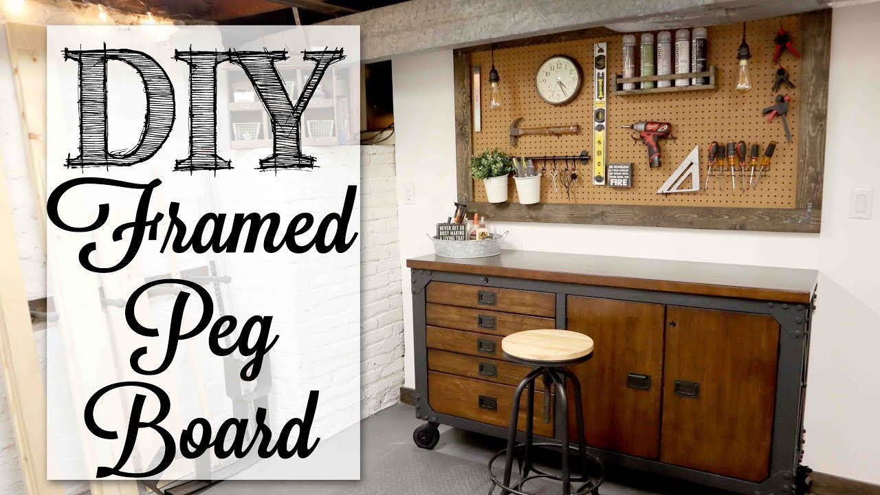 DIY Framed Peg Board