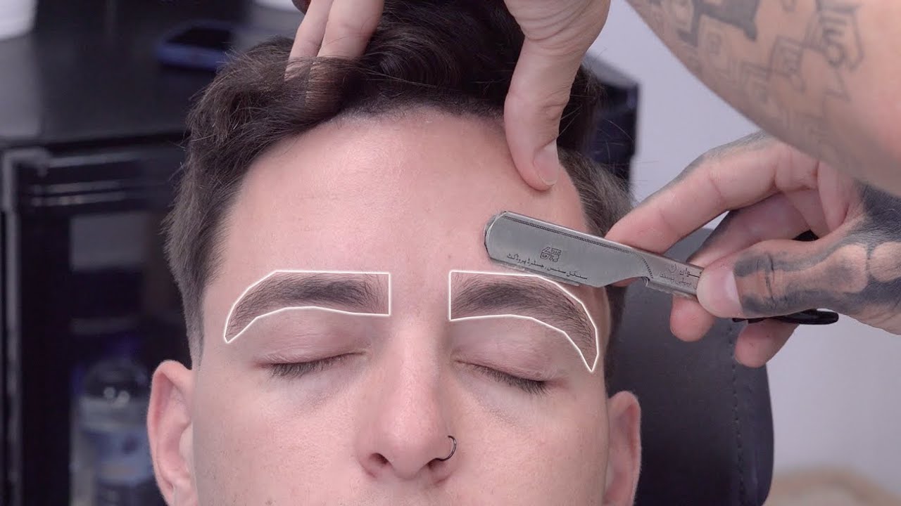 COMO FAZER SOBRANCELHA MASCULINA COM NAVALHA