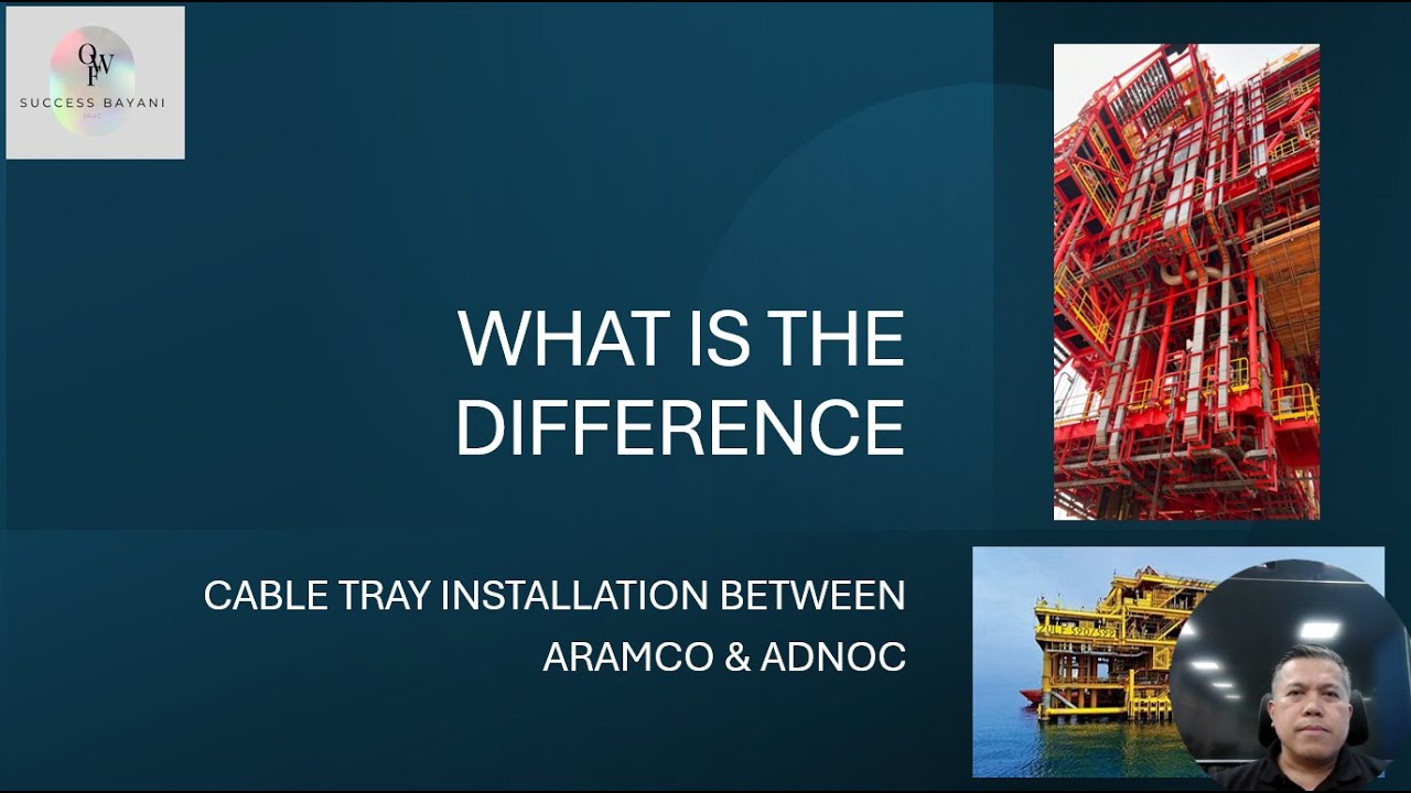 Cable Tray Installation Differences between ARAMCO & ADNOC #cabletray #cabletrayinstallation