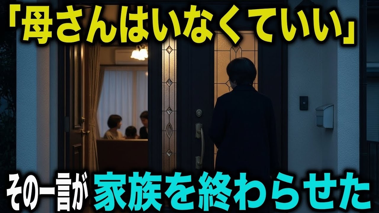 家族に否定され続けた私は、翌朝静かに終わらせました