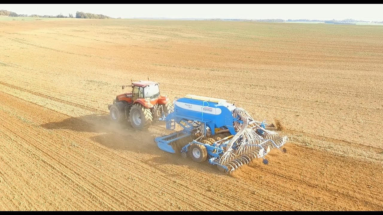 [DJI & PNJ] CASE IH Magnum 315 et un semoir farmet falcon 6 fert +