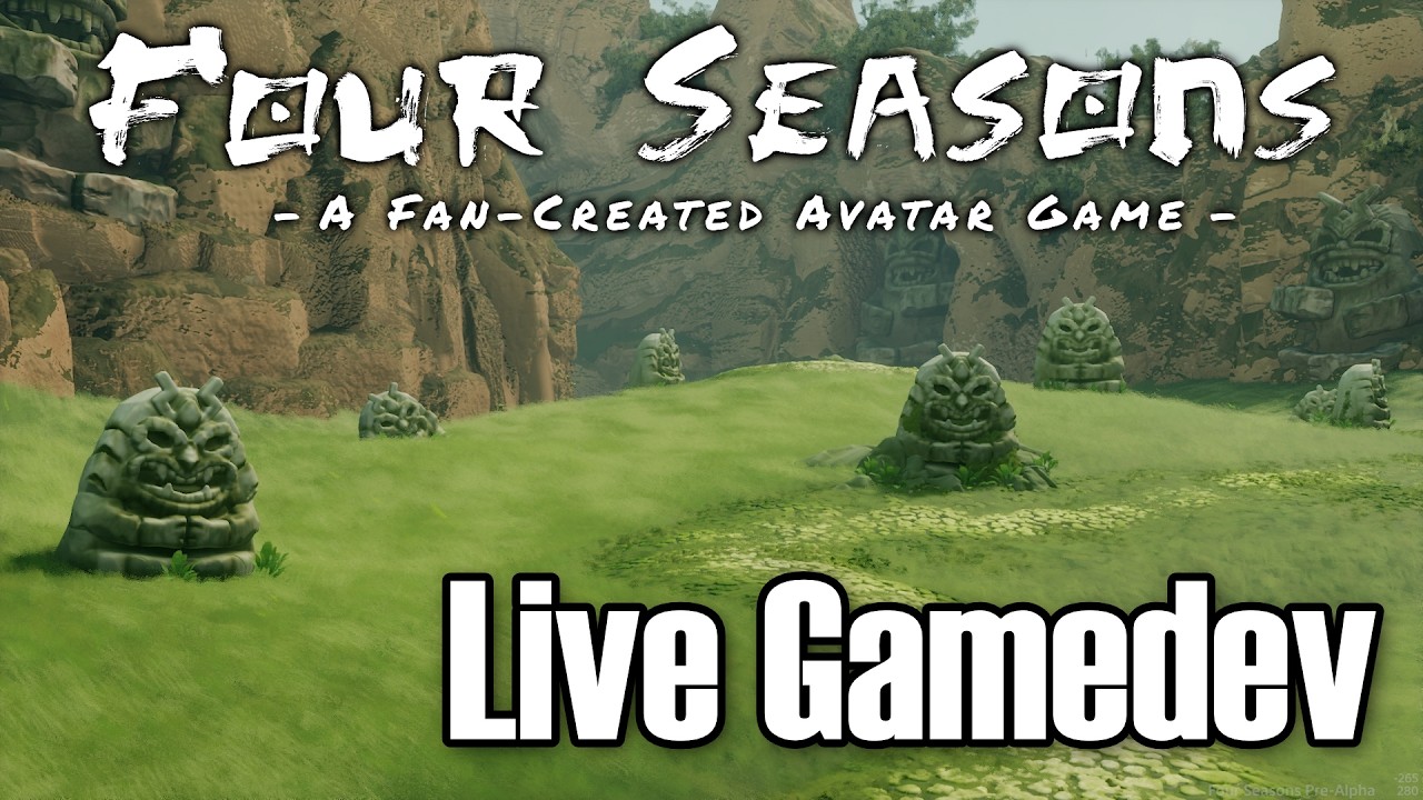 Working on Four Seasons - a fan-created Avatar Game | LIVE (Teststream)
