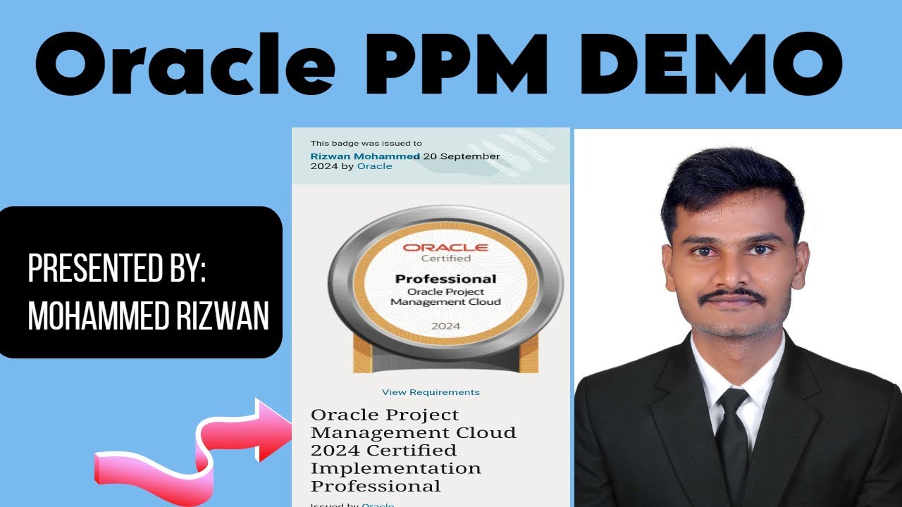 Oracle Project Portfolio Management Demo by Mohammed Rizwan