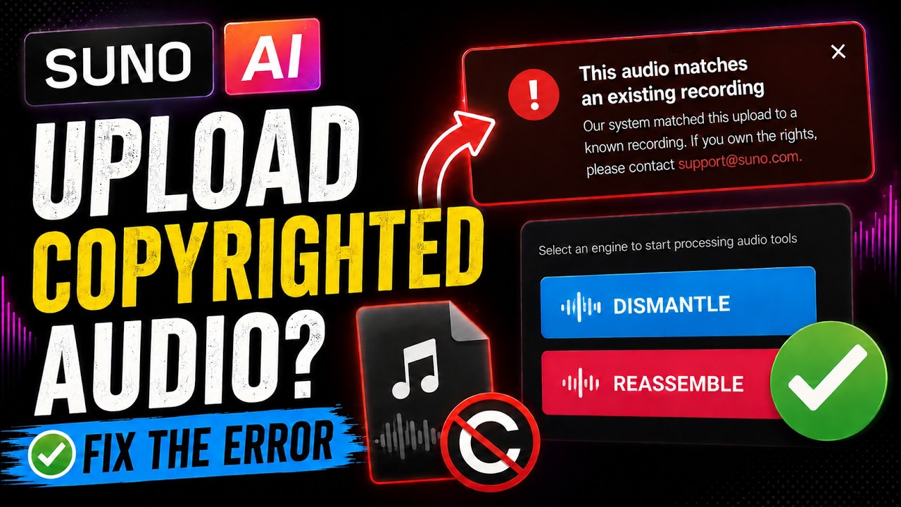 How to Fix Copyright Upload Errors in SUNO AI (2026)