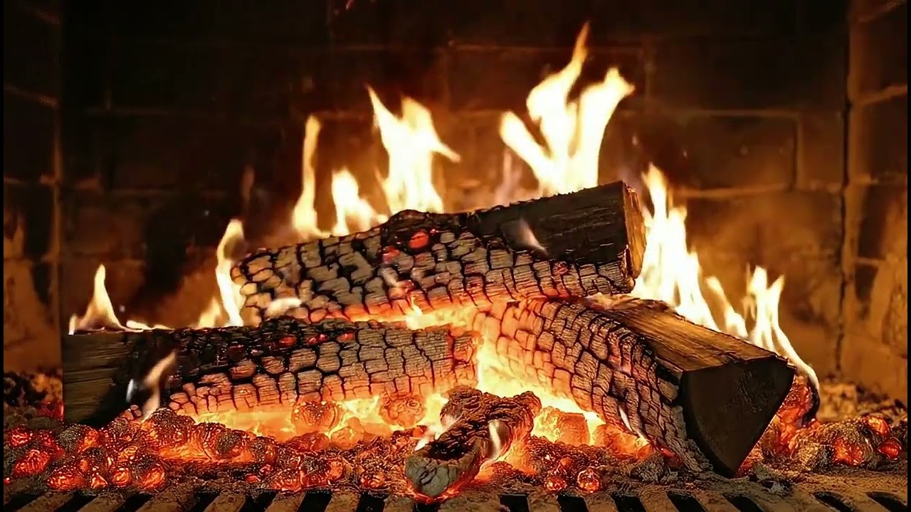 1 Hour Natural Fireplace 🔥 Calm Fire Sounds for Relaxation, Sleep & TV Ambience